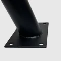 BUĞZ 35 cm Siyah Metal Dış Mekan Sokak Armatürü Montaj Konsolu 4 cm Boru 10x6 cm Tabanlı
