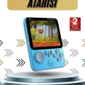  3.5 İnç Mini Atari Taşınabilir Oyun Konsolu 666 Adet Retro Oyun