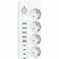 BUĞZ 3500w Akım Korumalı 5’li Grup Priz: 5x Usb + 5x Type-c Çıkışlı (2 Metre)
