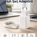 BUĞZ 35W USB-C Hızlı Şarj Adaptörü Type-C to C Kablo Seti