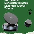 BUĞZ 360° Ayarlanabilir Manyetik Araç Telefon Tutucu – Kompakt ve Pratik Tasarım