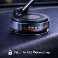 BUĞZ 360° Ayarlanabilir Vakumlu Manyetik Telefon Tutucu – Güçlü Mıknatıs, İz Bırakmaz Tasarım