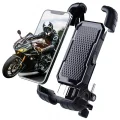 BUĞZ 360° Derece Ayarlanabilen Gidon Bağlantılı Bisiklet Motosiklet İçin Abs 4-7.8″ İnç Telefon Tutucu