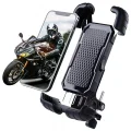 BUĞZ 360° Derece Ayarlanabilen Gidon Bağlantılı Bisiklet Motosiklet İçin Abs 4-7.8″ İnç Telefon Tutucu