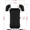 BUĞZ 360° Derece Ayarlanabilen Gidon Bağlantılı Bisiklet Motosiklet İçin Abs 4-7.8″ İnç Telefon Tutucu