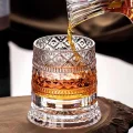 BUĞZ 360 Derece Dönen Bardak - 280 ml - Kristal Cam