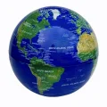 BUĞZ 360 Derece Dönen LED Işıklı Mavi Dünya Küresi