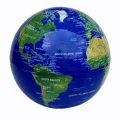 BUĞZ 360 Derece Dönen LED Işıklı Mavi Dünya Küresi