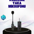 BUĞZ 360 Derece Ses Algılamalı Type C Şarjlı Yaka Mikrofonu