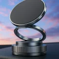 BUĞZ 360 Dönebilen Araç İçi Telefon Tutucu Vakumlu Magsafe Destekli Masa Üstü Duvar Halka Telefon Tutucu
