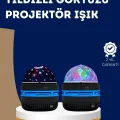 BUĞZ 360° Dönen Galaxy Projektörlü Gece Lambası – Star Master Yıldızlı Gökyüzü Efekti
