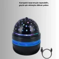 BUĞZ 360° Dönen Galaxy Projektörlü Gece Lambası – Star Master Yıldızlı Gökyüzü Efekti