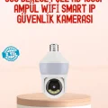 BUĞZ 360° Full HD Wi-Fi Akıllı Ampül Kamera Gece Görüşlü