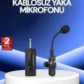 BUĞZ 360° Kablosuz Yaka Mikrofonu – Gürültü Engelleme, 60m Menzil, Type-C Şarjlı