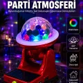 BUĞZ 360° RGB LED Disco Işığı Ayarlanabilir Başlıklı Güneş Enerjili Projektör Lamba