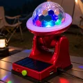 BUĞZ 360° RGB LED Disco Işığı Ayarlanabilir Başlıklı Güneş Enerjili Projektör Lamba