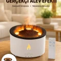 BUĞZ 3D Alev Efektli Hava Nemlendirici – Uzaktan Kumandalı ve 8 Saat Çalışma Süreli Yeni Nesil