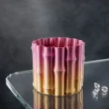 BUĞZ 3D Dekoratif Mor Sarı Vazo Modern Tasarım Estetik Ev Aksesuarı