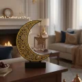 BUĞZ 3D Hilal Yıldız Dekor 23x23 cm Ramazan Özel Masa Üstü Süs