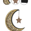 BUĞZ 3D Hilal Yıldız Dekor 23x23 cm Ramazan Özel Masa Üstü Süs