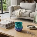 BUĞZ 3D Kıvrımlı Mavi Vazo Modern Dekoratif Şık Ev Aksesuarı