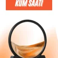 BUĞZ 3D LED Işıklı Kum Saati Gece Lambası Hareketli Sulu Kum Saati Orta Boy