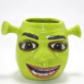 BUĞZ 3D Shrek Tasarımı Porselen Kupa Bardak