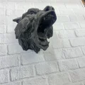 BUĞZ 3D Siyah Ayı Başı Duvar Dekoru Modern Asılabilir Heykel 25x19 cm