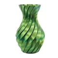 BUĞZ 3D Spiral Yeşil Vazo Modern Tasarım Dekoratif Ev Aksesuarı