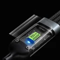 BUĞZ 3in1 100w Hızlı Şarj Ve Data Kablosu, 1.2m Halat Örgü Kırılmaz Uç, Usb-c Lightning Micro Uyumlu, Dayanıklı Çoklu Cihaz Şarj Kablosu