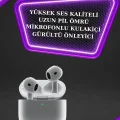  3.Nesil TWS Bluetooth Kulaklık Bluetooth Bağlantılı Akıllı Saat Amoled Ekran Plastik Hasır Kordon