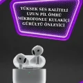 BUĞZ 3.Nesil TWS Bluetooth Kulaklık Bluetooth Bağlantılı Akıllı Saat Amoled Ekran Plastik Hasır Kordon