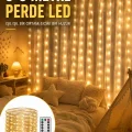 BUĞZ 3x3 Metre Perde LED Işık – Parti ve Bahçe Dekorasyonu Yeni Nesil