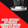  4 Adet Çift Kulaklık Dijital Göstergeli Yüksek Ses Kaliteli Bluetooth Kulaklık