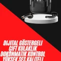  4 Adet Çift Kulaklık Dijital Göstergeli Yüksek Ses Kaliteli Bluetooth Kulaklık