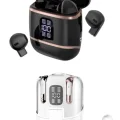  4 Adet Çift Kulaklık Dijital Göstergeli Yüksek Ses Kaliteli Bluetooth Kulaklık