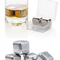 BUĞZ 4lü Çelik Metal Kaplama Viski Taşı Soğutma Buz Küpü