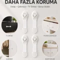 BUĞZ 4lü Çocuk Güvenlik Dolap ve Çekmece Kilidi