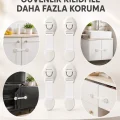 BUĞZ 4lü Esnek Kayışlı Çocuk Güvenlik Kilidi Pratik ve Güvenli Kullanım