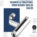 BUĞZ 4 Modlu Musluk Başlığı | Şelale, Yağmur, Sprey, Köpük Akışı | Yüksek Basınç Performansı | Modern Tasarım