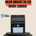  4 Modlu Solar LED Bahçe ve Garaj Lambası
