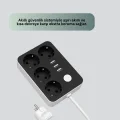  4 Prizli 3 USB Portlu Anahtarlı Akım Korumalı Priz