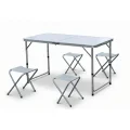 BUĞZ 4 Sandalyeli Katlanabilir Masa Seti