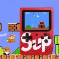 BUĞZ 400 Klasik Oyun İçeren Mini Retro Oyun Konsolu, Şarj Edilebilir ve Kırmızı Renk Seçeneği