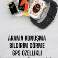 BUĞZ 45 MM Gri Kasa Ultra Akıllı Saat Sesli Görüşme, Sağlık Takibi, Suya Dayanıklı - BUĞZ
