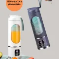 BUĞZ 450 ml Taşınabilir Blender – Tip-C Şarjlı 12 Bıçaklı Meyve Sıkacağı