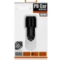 BUĞZ 45W PD USB Oto Şarj Kafa Hızlı Şarj Çakmaklık Adaptörü, USB-C ve USB-A Çıkışlı, iPhone ve Android Uyumlu