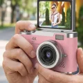 BUĞZ 48 MP Dijital Kamera Flip Ekran 18x Zoom Vlog Selfie Kamera