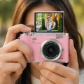 BUĞZ 48 MP Vlog Kamera 1080P Video Flip Screen Uzun Pil Ömrü Selfie Kamera