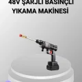 BUĞZ 48V Kablosuz Yıkama Makinesi – 2 Pil, Köpük Tankı ve Ayarlanabilir